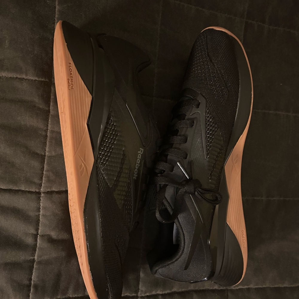 Reebok Black and Tan Athletic Shoes